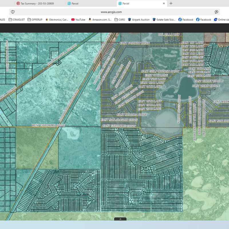 Parcel #6 = 203-53-28909 Cochise County, AZ 85603 = TWIN LAKES COUNTRY CLUB #7 LOT 3701 = .28 AC