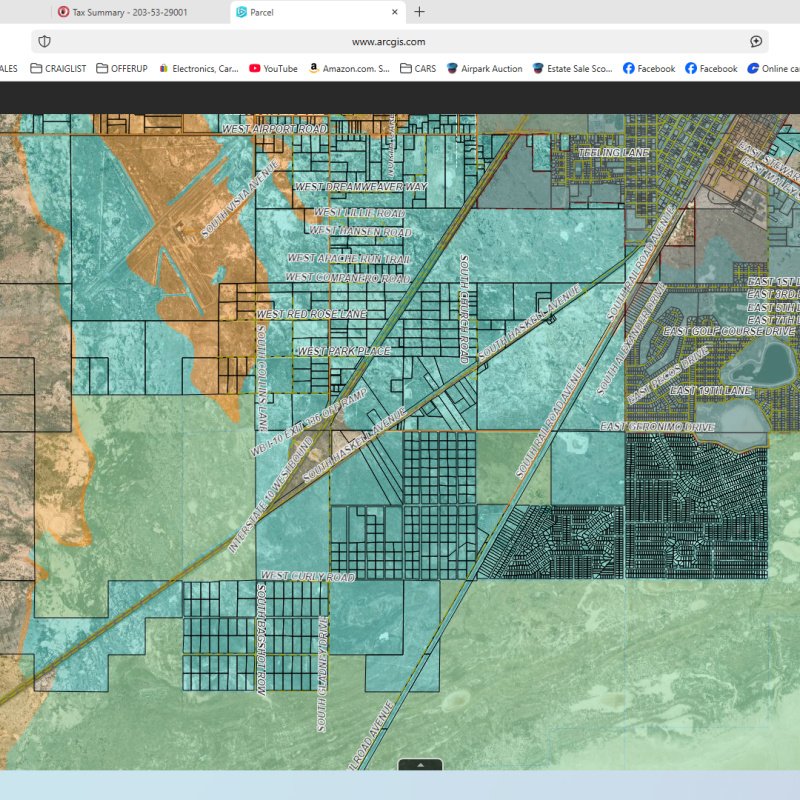 Parcel #3 = 203-53-29001 Cochise County, AZ 85603 =  TWIN LAKES COUNTRY CLUB #7 LOT 3702 = .25 AC